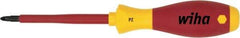 Wiha - #0 Point, 60mm Blade Length Posidrive Screwdriver - 164mm OAL - Strong Tooling