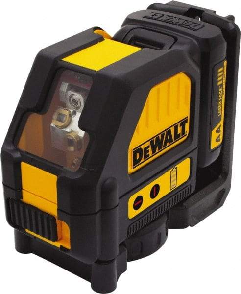 DeWALT - 2 Beam 165' Max Range Self Leveling Cross Line Laser - Red Beam, 1/8" at 30' Accuracy, 17-3/4" Long x 13" Wide x 6-1/8" High, Battery Included - Strong Tooling