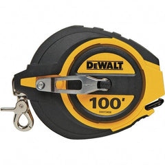 DeWALT - 100' x 3/8" Tape Measure - 1/8" Graduation, Inch Graduation Style - Strong Tooling