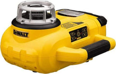 DeWALT - 1,500' Measuring Range, 1/8" at 100' Accuracy, Self-Leveling Rotary Laser - ±5° Self Leveling Range, 60, 250 & 600 RPM, 1 Beam, Lithium-Ion Battery Included - Strong Tooling