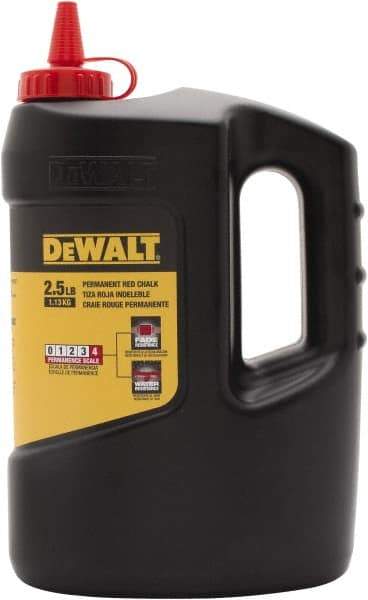 DeWALT - 5 Lb Container Chalk Refill - Red - Strong Tooling