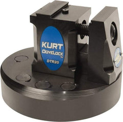 Kurt - 2" Jaw Width, 3-7/8" High x 5.38" Long x 5-3/8" Wide Dovetail Reversible Vise - For Use with 4 & 5 Axis Workholding Systems - Strong Tooling