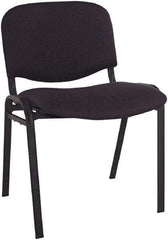 ALERA - Acrylic Black Stacking Chair - Black Frame, 19-3/4" Wide x 21" Deep x 30-3/8" High - Strong Tooling