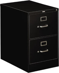 Hon - 18-1/4" Wide x 29" High x 26-1/2" Deep, 2 Drawer Vertical File - Steel, Black - Strong Tooling