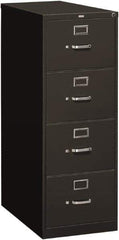 Hon - 18-1/4" Wide x 52" High x 26-1/2" Deep, 4 Drawer Vertical File - Steel, Charcoal - Strong Tooling