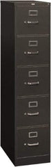 Hon - 15" Wide x 60" High x 26-1/2" Deep, 5 Drawer Vertical File - Steel, Charcoal - Strong Tooling