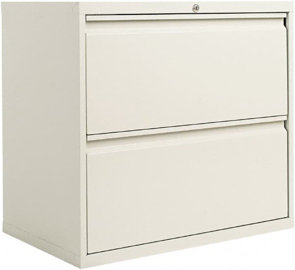 ALERA - 30" Wide x 28.38" High x 19-1/4" Deep, 2 Drawer Lateral File - Steel, Light Gray - Strong Tooling