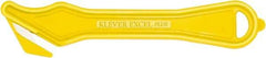 Klever Innovations - Recessed/Hook Blade Safety Cutter - 1-5/8" Carbon Steel Blade, Yellow Nylon Handle, 1 Blade Included - Strong Tooling