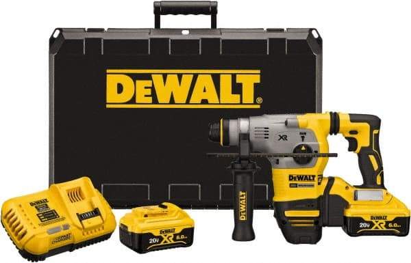 DeWALT - 20 Volt 1-1/8" SDS Plus Chuck Cordless Rotary Hammer - 0 to 4,480 BPM, 0 to 1,500 RPM, Reversible - Strong Tooling