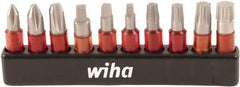 Wiha - Bit Set - #1 to #3, 1/4" Drive, Phillips, Square, Torx Point - Strong Tooling