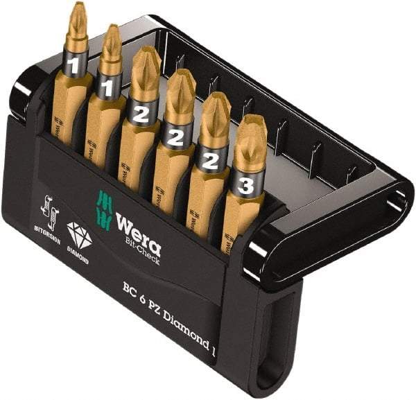 Wera - Posidriv Bit Set - 1/4" Drive - Strong Tooling