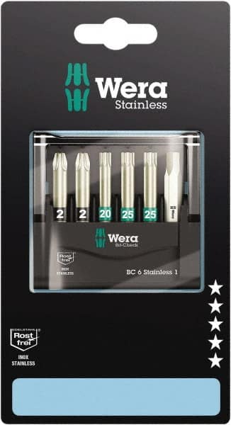 Wera - Posidriv Bit Set - 1/4" Drive - Strong Tooling