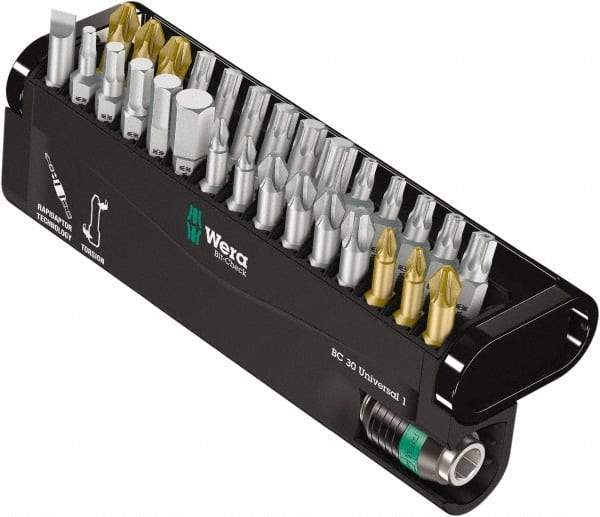 Wera - Power & Impact Screwdriver Bit Sets Point Type: Slotted; Hex; Phillips; Torx; Pozidriv Tool Type: Slotted; Hex; Phillips; Torx; Pozidriv - Strong Tooling