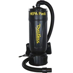 Dustless Technologies - 2.5 Gal, Polyethylene Tank, Dry, HEPA Backpack Vacuum - 11.6 Amps - Strong Tooling