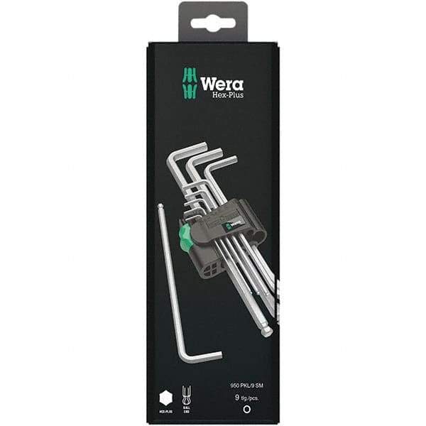 Wera - Hex Key Sets Tool Type: Hex Handle Type: L-Key Long Arm - Strong Tooling