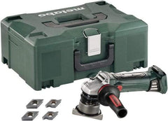 Metabo - 45° Bevel Angle, 5/32" Bevel Capacity, 7,000 RPM, Cordless Beveler - 5.5 Amps, 1/8" Min Workpiece Thickness - Strong Tooling