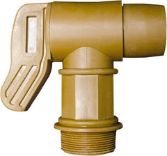 Detco - 2" NPT Plastic Rigid Drum Faucet - No Arrester, Manual Closing, 5" Long Extension - Strong Tooling