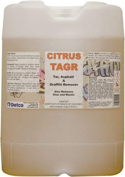 Detco - 5 Gal Drum Graffiti/Vandal Mark Remover - VOC Content g/L 533, Removes Graffiti - Strong Tooling