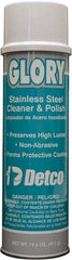 Detco - 20 fl oz Aerosol Stainless Steel Cleaner & Polish - Lemon Scented, Aerosol Can Container - Strong Tooling