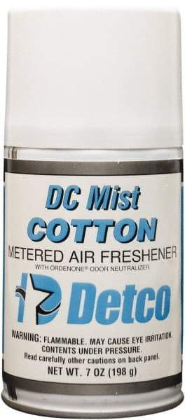 Detco - 7 oz Air Freshener Dispenser Refill - Cotton, Compatible with EQD004 - Strong Tooling