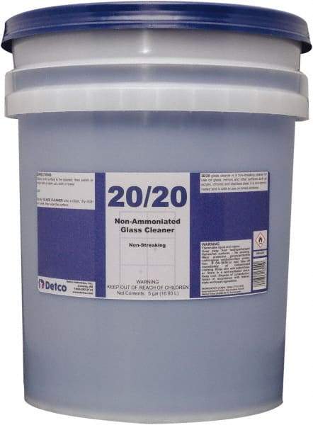 Detco - 5 Gal Pail Mint Glass Cleaner - Use on Glass - Strong Tooling