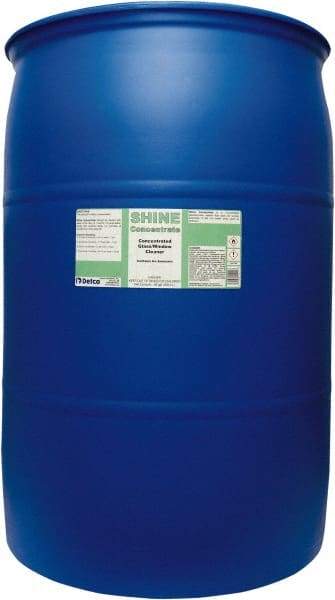 Detco - 55 Gal Drum Unscented Glass Cleaner - Concentrated, Use on Glass - Strong Tooling