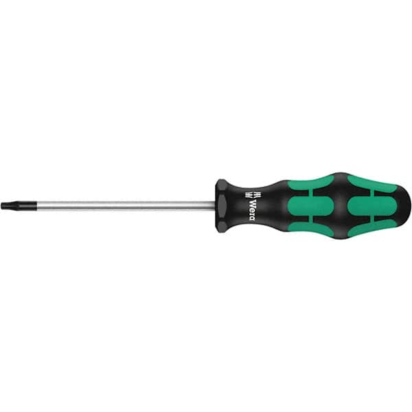 Wera - T8 Tamper Resistant Torx Driver - 2-3/8" Blade Length, 8-17/64" OAL, Ergonomic Handle, Chrome Plated Steel - Strong Tooling