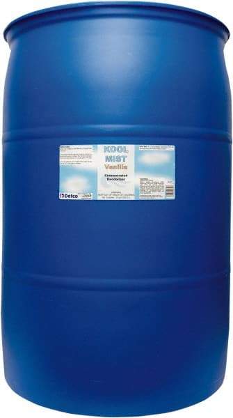 Detco - 55 Gal Drum Deodorizer - Liquid, Vanilla Scent, Concentrated, Environmentally Safe - Strong Tooling