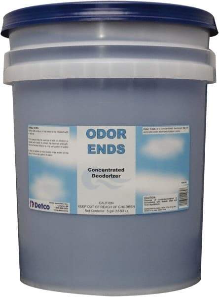 Detco - 5 Gal Pail Deodorizer - Liquid, Unscented, Concentrated, Environmentally Safe - Strong Tooling