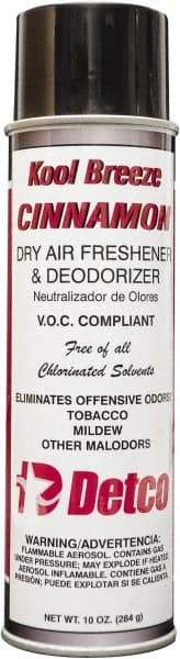 Detco - 20 oz Aerosol Can Deodorizer - Aerosol, Cinnamon Scent, Environmentally Safe - Strong Tooling