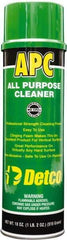 Detco - 20 oz Aerosol All-Purpose Cleaner - Aerosol, Butyl-Based, Lemon - Strong Tooling