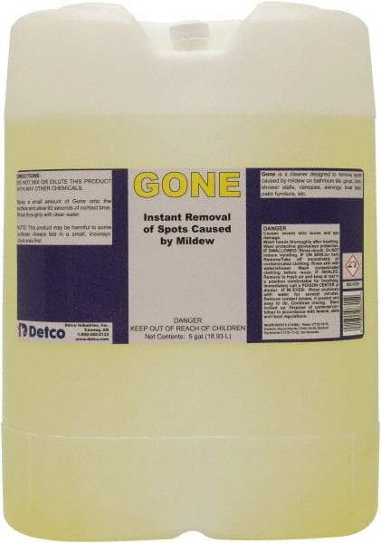 Detco - 5 Gal Drum Mildew Remover - Liquid, Water-Based, Unscented - Strong Tooling