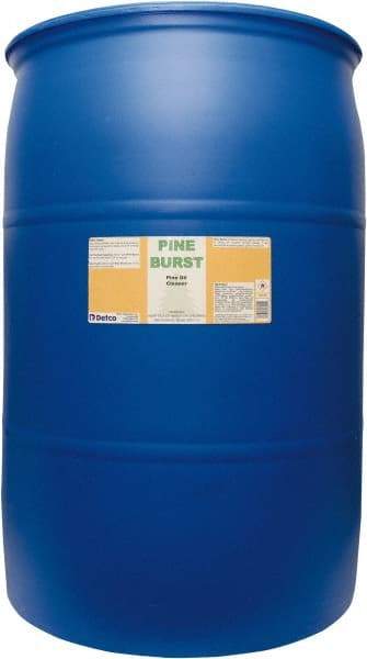 Detco - 55 Gal Drum All-Purpose Cleaner - Liquid, Water-Based, Pine - Strong Tooling