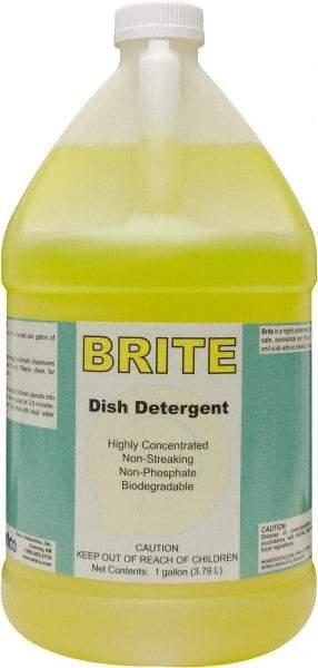 Detco - 1 Gal Bottle Manual Dishwashing Liquid - Lemon Scented - Strong Tooling