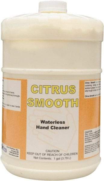 Detco - 1 Gal Bottle Waterless Cream Waterless Hand Cleaner - Yellow, Citrus Scent - Strong Tooling