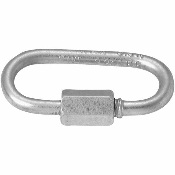 Campbell - Zinc Plated Carbon Steel Quick Link - 1/8" Diameter, 220 Lb Load Limit - Strong Tooling