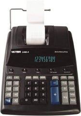 Victor - Fluorescent Printing Calculator - 8-1/2 x 12-1/4 Display Size, Black, AC Powered, 15.6" Long x 10-1/2" Wide - Strong Tooling