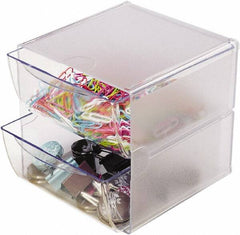 Deflect-o - Clear Desk Top Organizer - Plastic - Strong Tooling