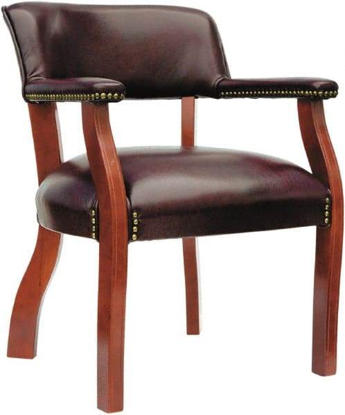 ALERA - Burgundy Vinyl Guest Chair - 24" Wide x 29-1/2" High - Strong Tooling