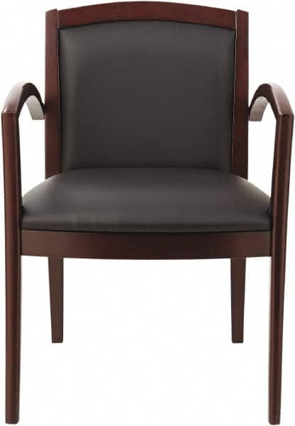 ALERA - Black Leather Guest Chair - 22-7/8" Wide x 32-7/8" High - Strong Tooling