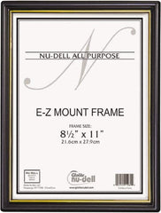 Nudell - 18 Piece Black/Gold Document Holders-Certificate/Document - 11" High x 8-1/2" Wide - Strong Tooling