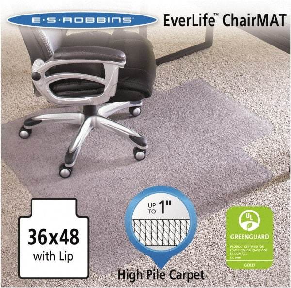 ES Robbins - 48" Long x 36" Wide, Chair Mat - Rectangular, Crystal Edge Style - Strong Tooling