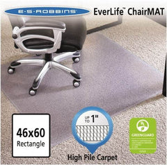 ES Robbins - 60" Long x 46" Wide, Chair Mat - Rectangular, Crystal Edge Style - Strong Tooling