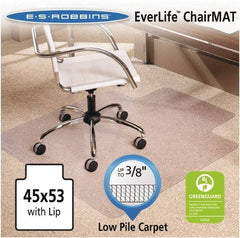 ES Robbins - 53" Long x 45" Wide, Chair Mat - Rectangular, Crystal Edge Style - Strong Tooling