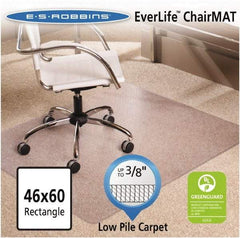 ES Robbins - 60" Long x 46" Wide, Chair Mat - Rectangular, Crystal Edge Style - Strong Tooling