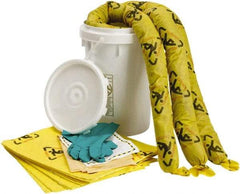 Brady SPC Sorbents - 10 Gal Capacity Chemical Spill Kit - 6.5 Gal Polyethylene Bucket - Strong Tooling