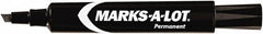 Marks-A-Lot - Black Permanent Marker - Chisel Tip, AP Nontoxic Ink - Strong Tooling