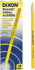 DIXON - Yellow China Marker - Soft Crayon Tip, Wax - Strong Tooling