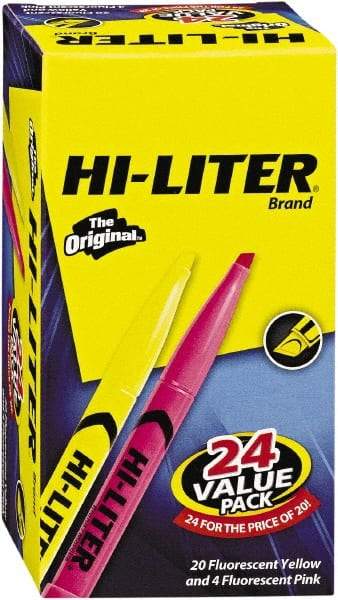 HiLiter - Yellow, Pink Highlighter - Chisel Tip, AP Nontoxic Ink - Strong Tooling