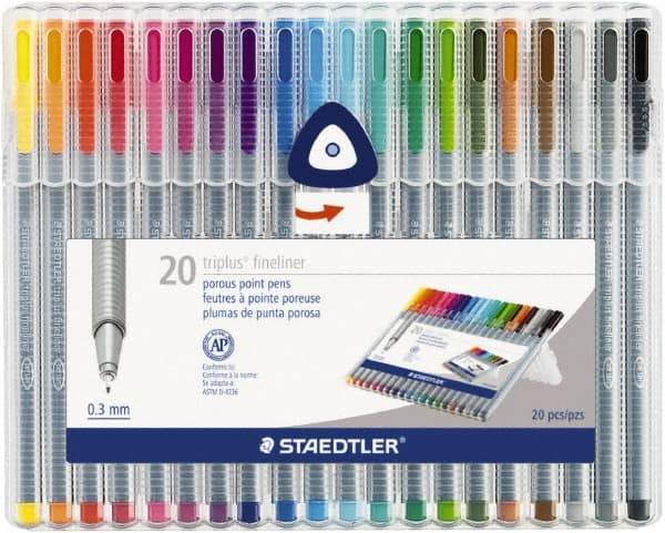 Staedtler - Assorted Colors Marker - Ultra Fine Tip, Water Base Ink - Strong Tooling